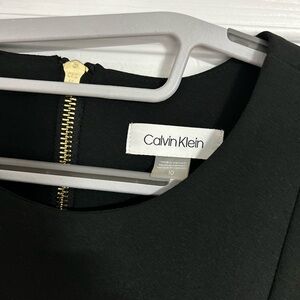 Calvin Klein Black Dress with Gold Hardware
